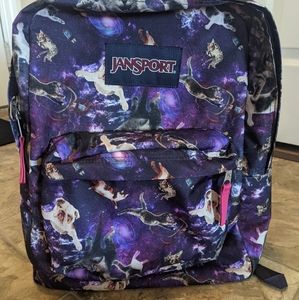 Jansport cats and dogs in space backpack